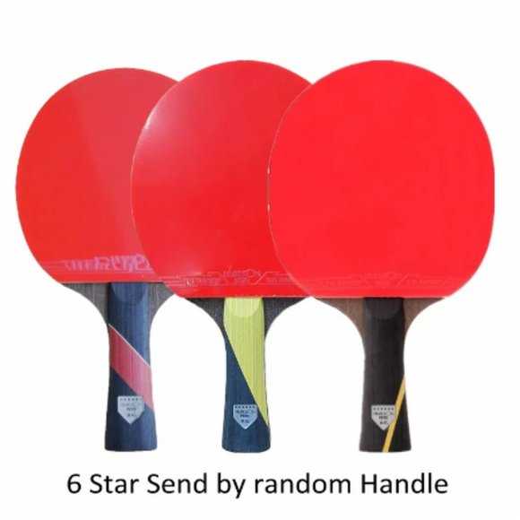 2pc Ping Pong Rackets Set 5 Star Offensive Table Tennis Racket with Fine Contr - Picture 4 of 15